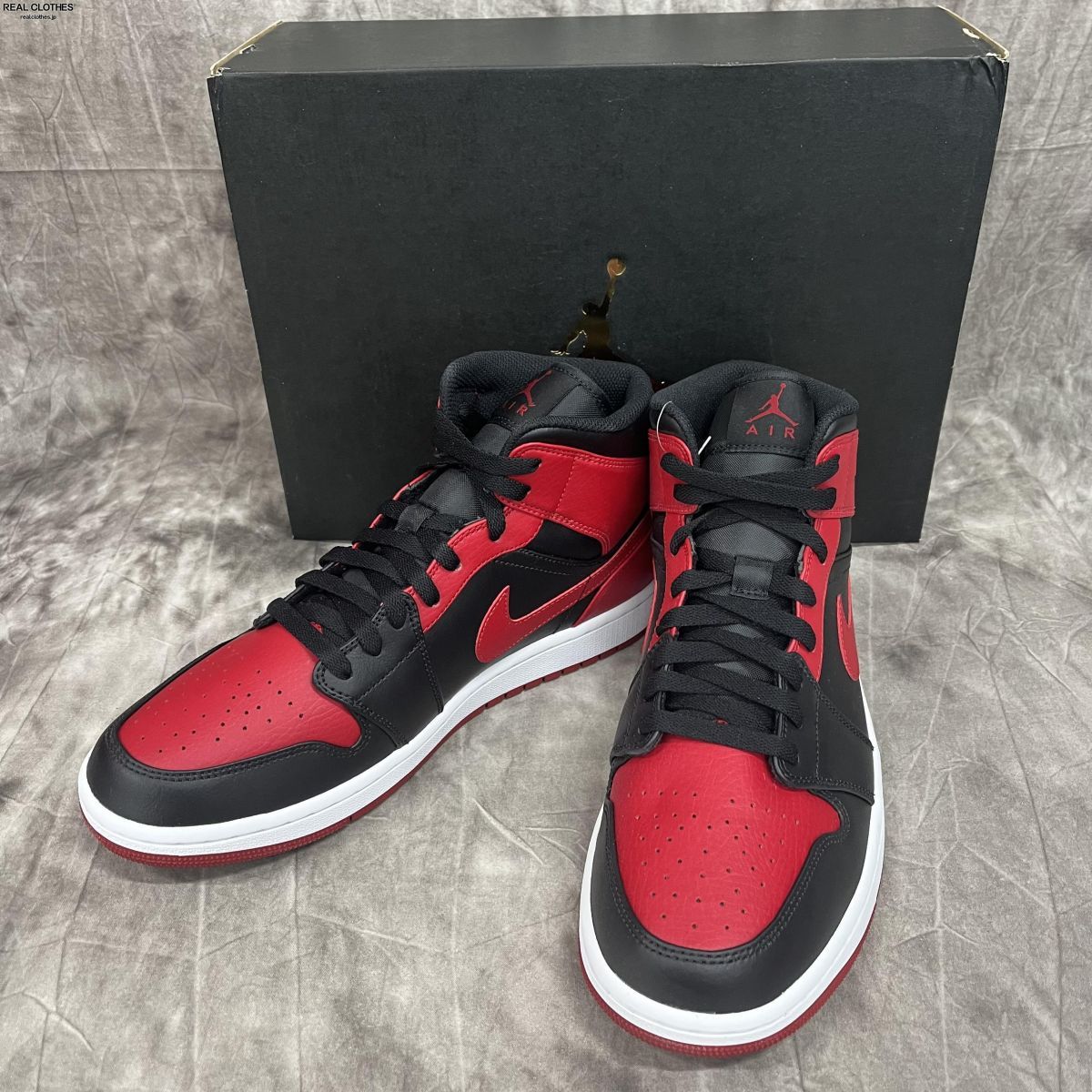 未使用】 NIKE/ナイキ AIR JORDAN 1 MID BRED/エアジョーダン1 ミッド