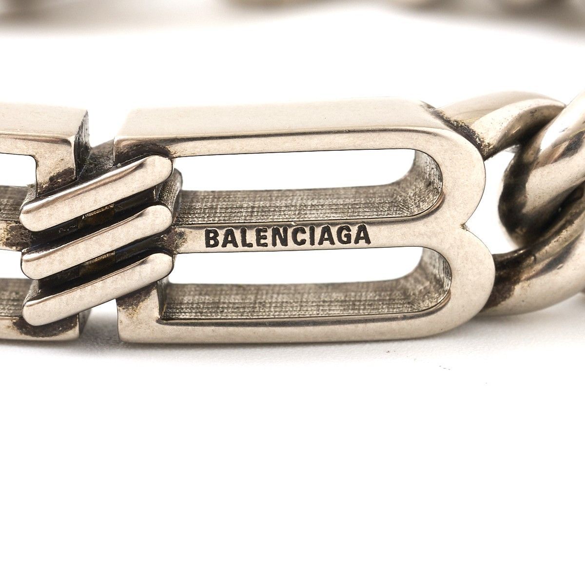 BALENCIAGA Bバングル BALENCIAGA バレンシアガ Bb Icon Gourmette ブレスレット