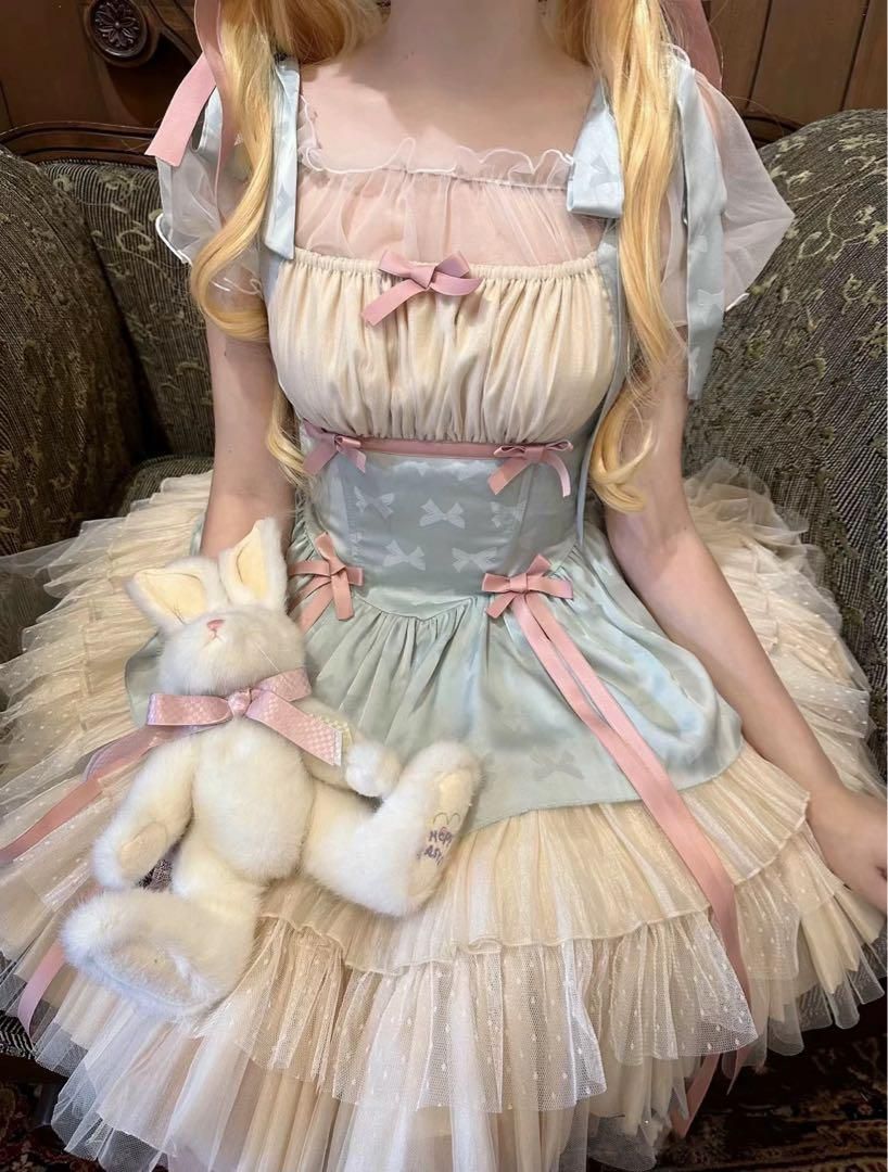 ブラウス付き！ロリータワンピース❤️お出かけや女子会コーデに最適 2025年新作 ブラウス付き！ロリータワンピース♪♪お出かけや