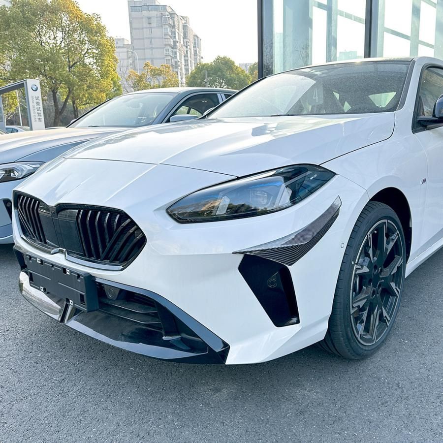 スポーティ全開 BMW カーボン ルック フロントバンパー カバー カナード F74 220 220d M235 Mスポーツ 2シリーズ グランクーペ Bタイプ b12226