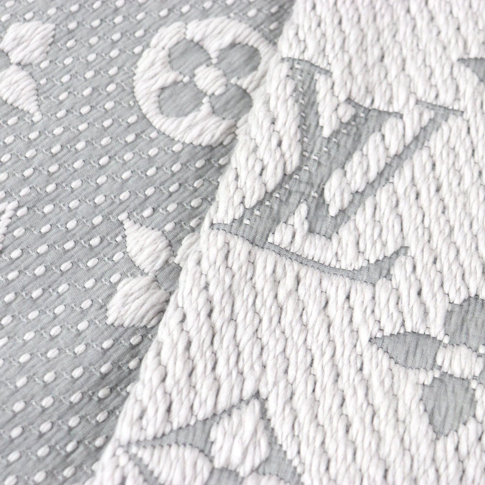 ルイヴィトン エシャルプ ロゴマニア マフラー シャイン ベージュ