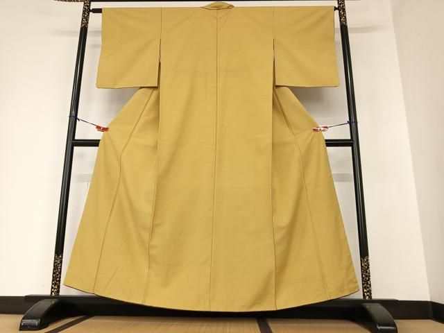 平和屋着物○上質な紬 絞り 段違い文 正絹 逸品 AAAZ0255zg