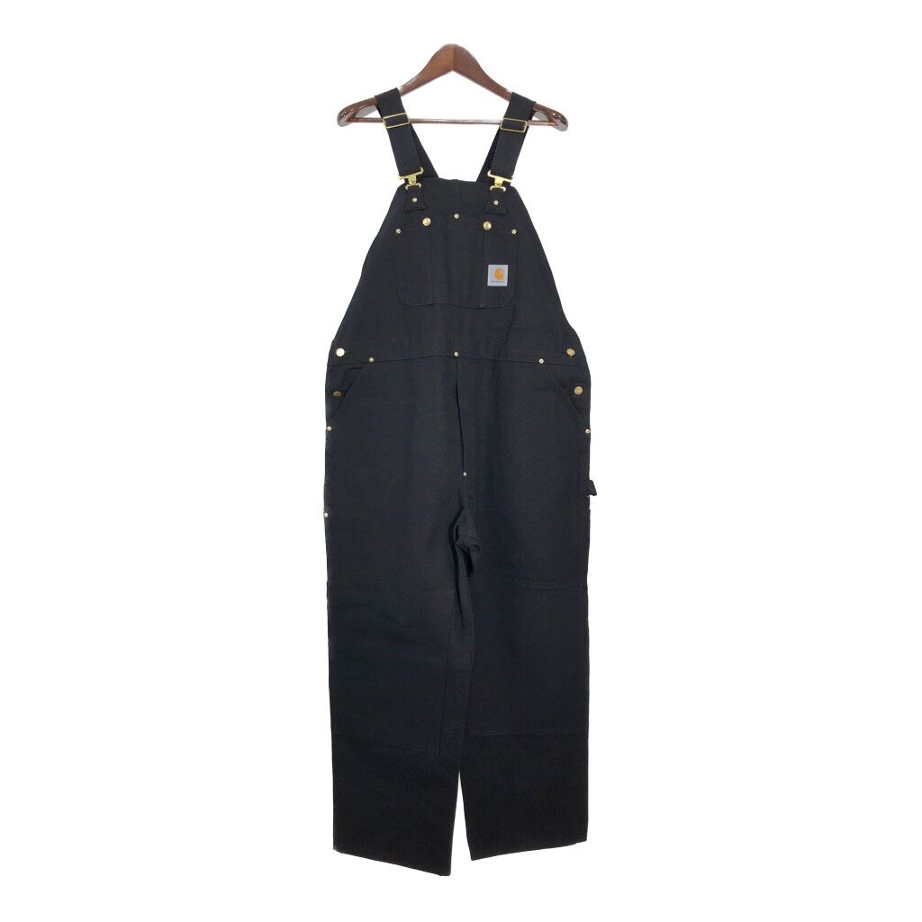 00年代 Carhartt カーハート ダック ダブルニー ビブオーバーオール ワーク メンズ W44 L30 古着 U2901