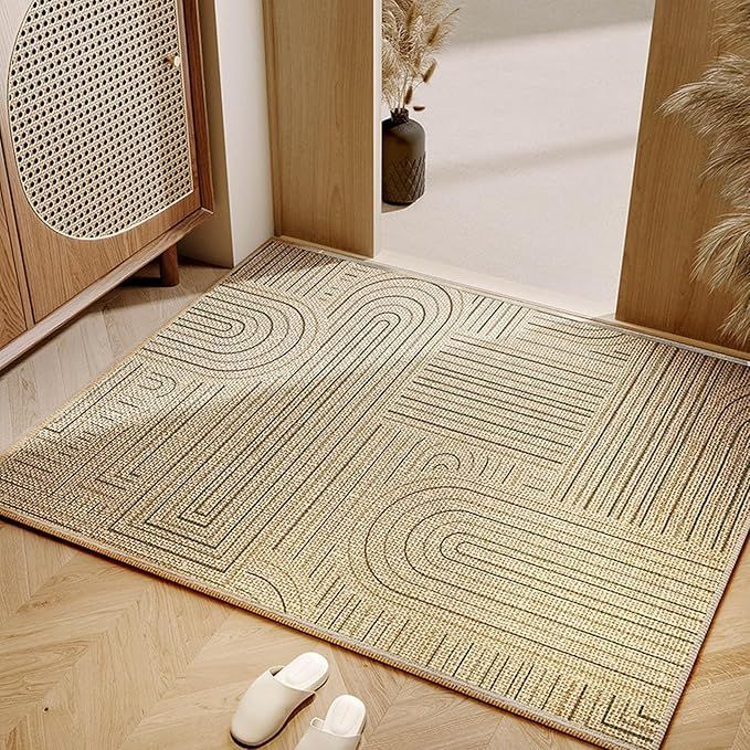 新品未使用☆キルトマルチカバー☆ラグ ラグマット 敷物 グレー×カーキ