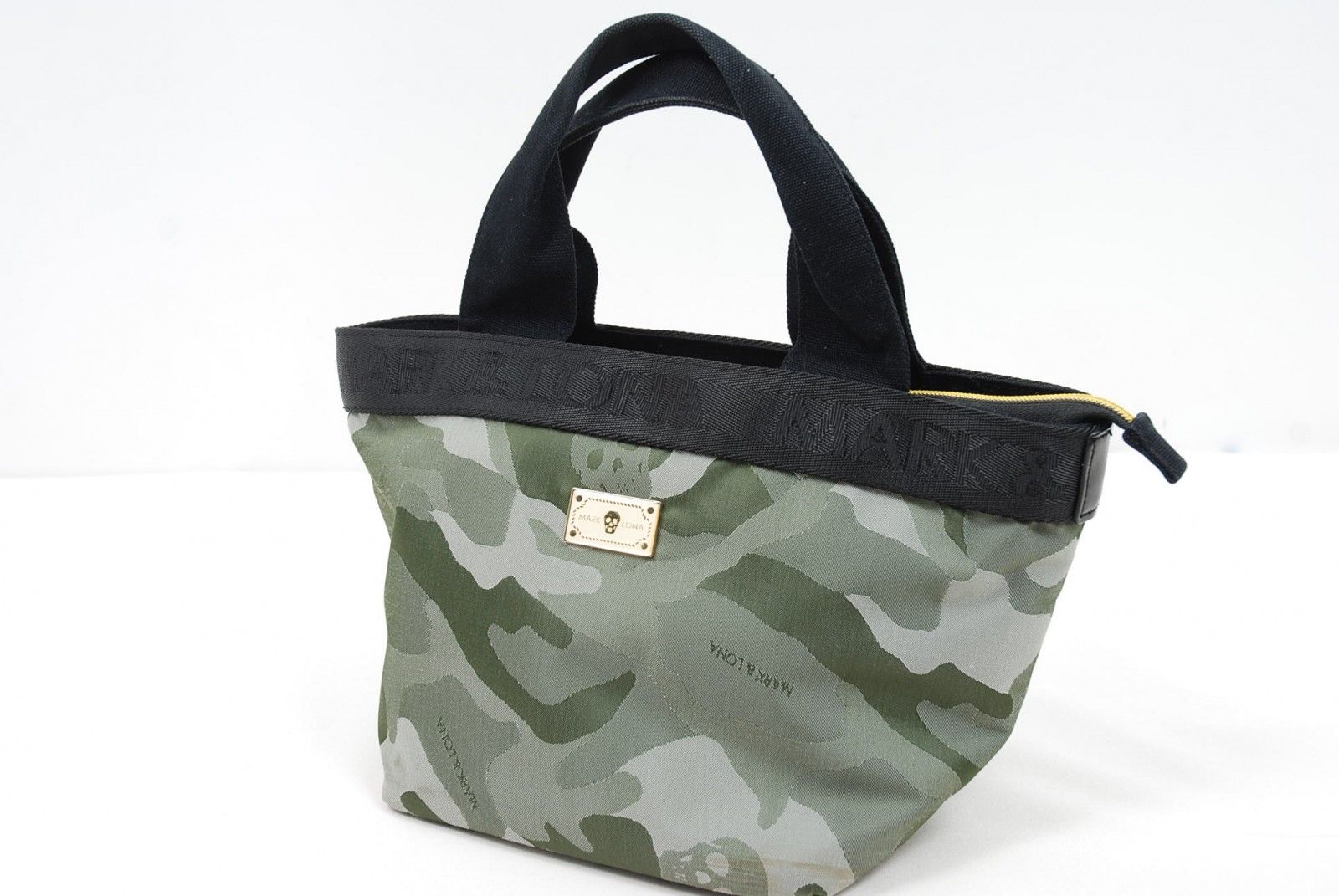 中古 マークアンドロナ MARK&LONA カートバッグ カーキ ラウンドバッグ
