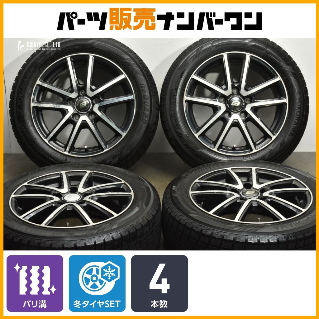 バリ溝 ストレンジャー 16in 6.5J 48 PCD114.3 ヨコハマ アイスガード iG60 195 60R16 セレナ ノア ヴォクシー ステップワゴン 可