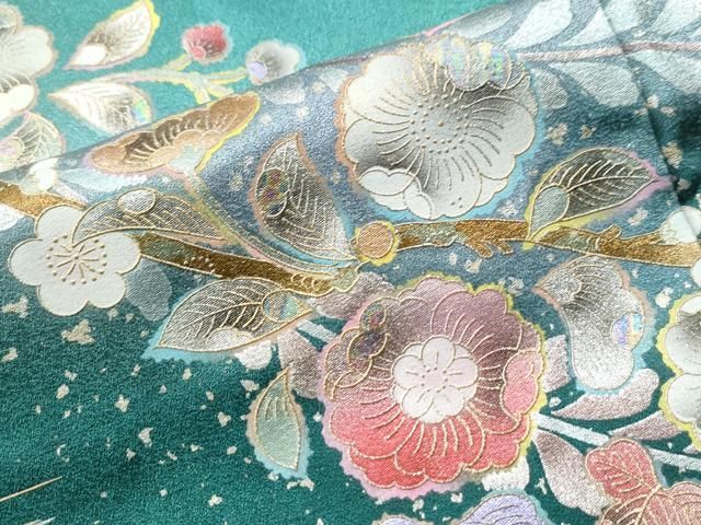 平和屋着物○訪問着 辻が花 暈し染め 金銀彩 正絹 逸品 CAAU1784yc