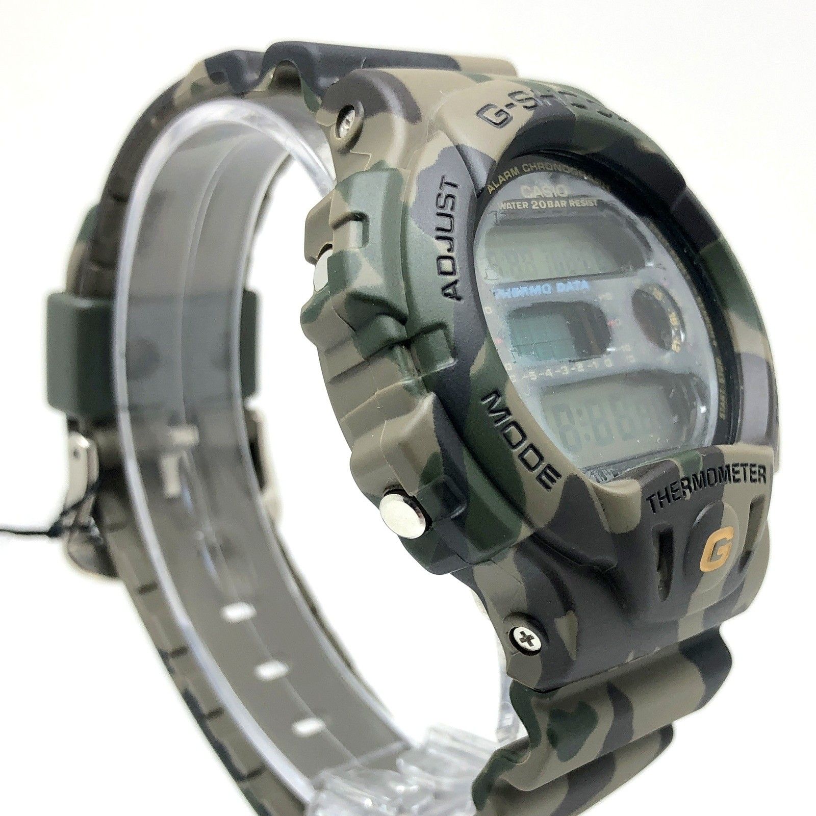 G-SHOCK ジーショック DW-6100CF-3 G-PYTHON パイソン ニシキヘビ 温度センサー 迷彩 カモフラージュ 豆球  2002年9月発売 - メルカリ