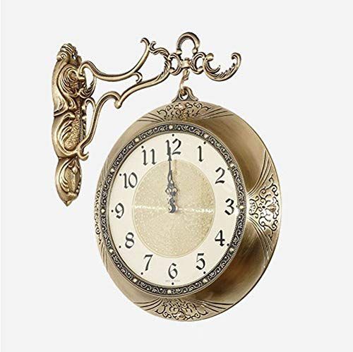 両面電波時計 おしゃれな : 両面時計 Clock Double Morden A6(BK) 両面