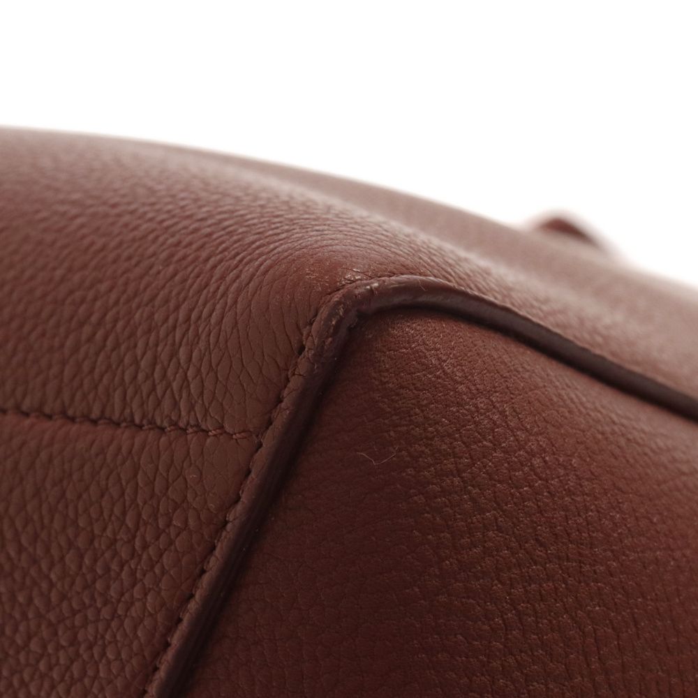 VINTAGE●CELINE●サングルラージバケットバッグ レザー 極美品 CELINE セリーヌ サングルバケット スモール ショルダー