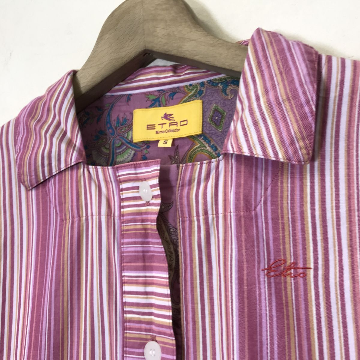 M489-D-S◇old◇ ETRO エトロ パジャマシャツ ボックス