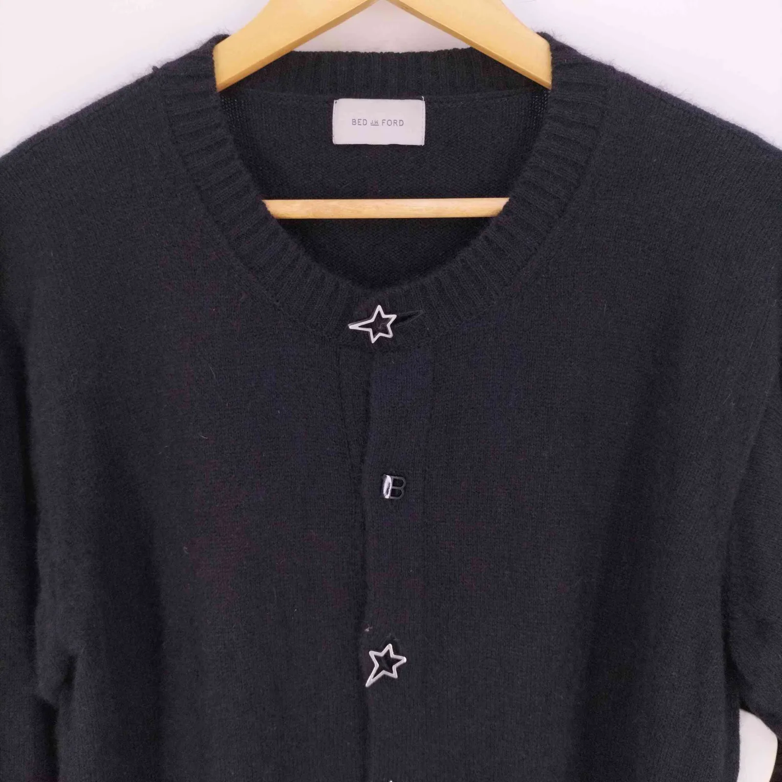 BED J.W. FORD ネイビー カーディガン 15 サイズ0 BED J.W. FORD(ベッドフォード)のChain Knit Cardiganの通販