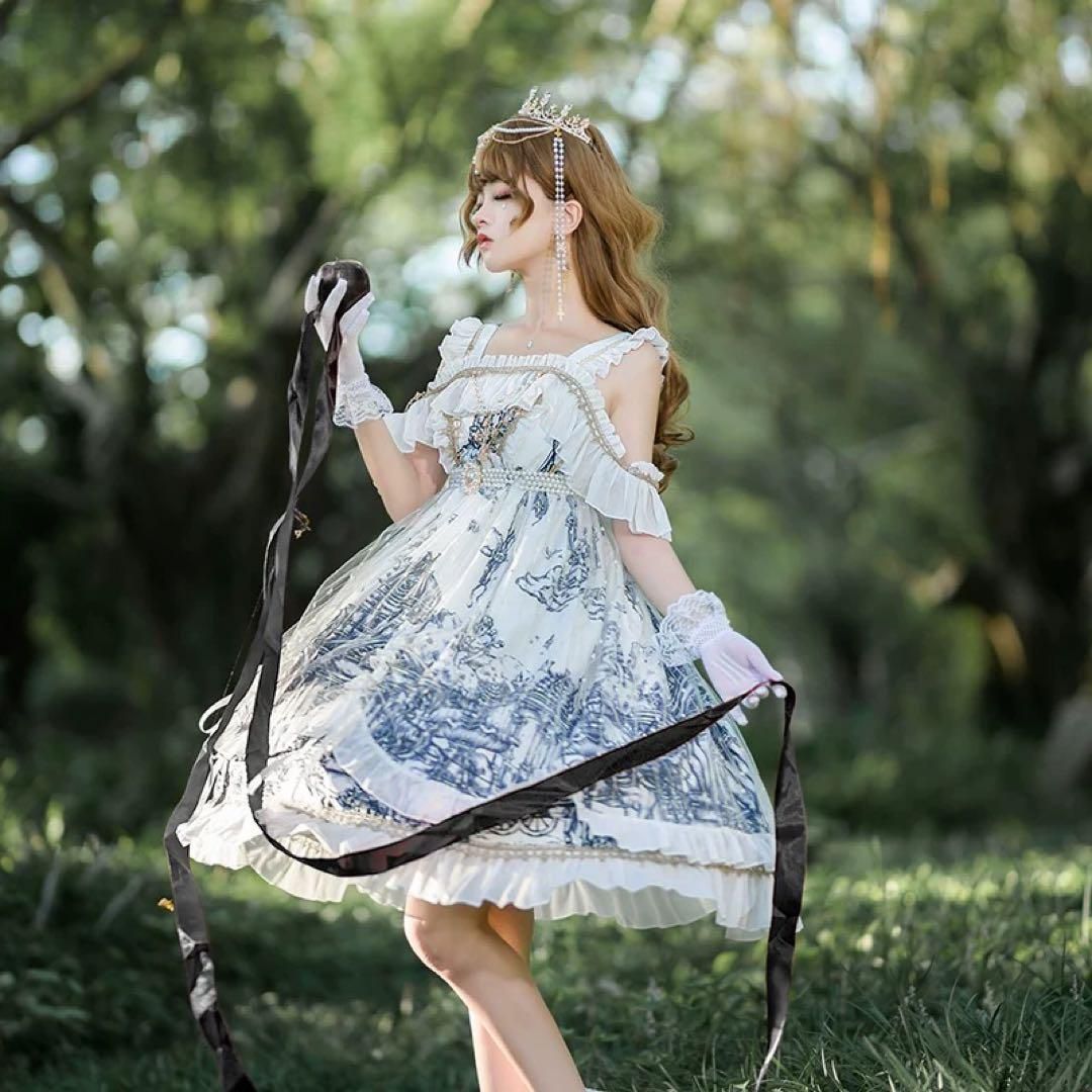 ロリータワンピース3点セット✨イベントや女子会にぴったり！ 新品未使用ロリータワンピース3点セット イベントや女子会に