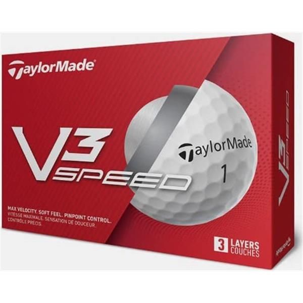 TaylorMade テーラーメイド V3 SPEED スピード ゴルフ ボール ホワイト