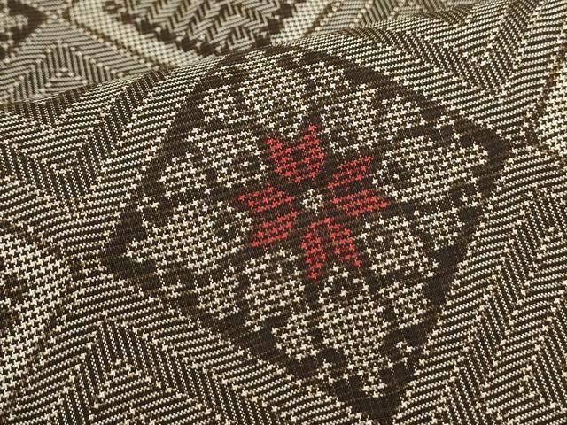 平和屋着物○本場大島紬 龍郷絣 菱花文 正絹 逸品 CAAS0195th - メルカリ