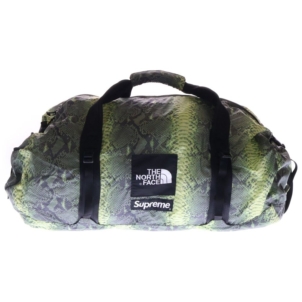 SUPREME シュプリーム 18SS ×The North Face Snakeskin Flyweight Duffle Bag スネークスキン フライウェイトダッフル バッグ グリーン