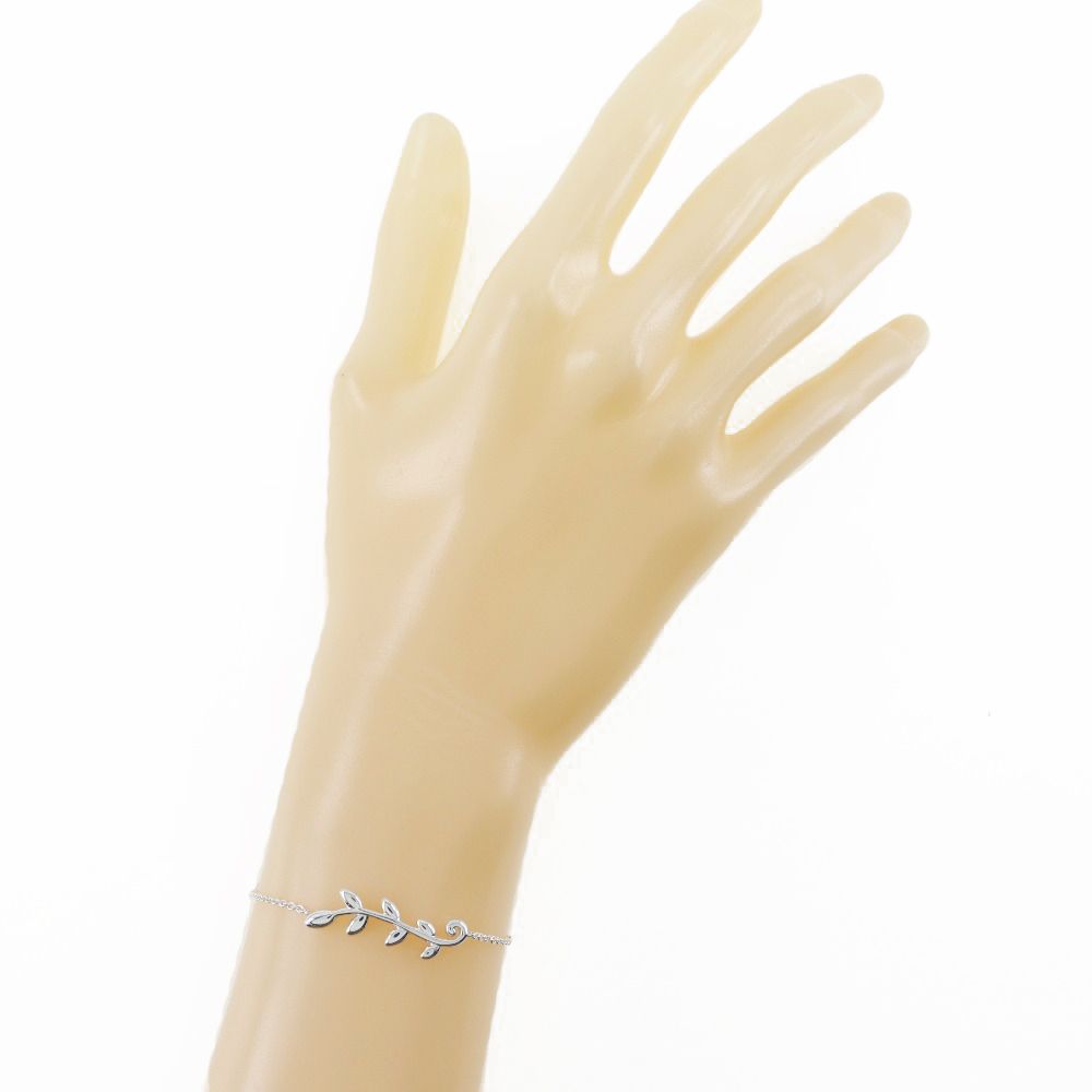 美品　ティファニー　オリーブリーフ　ブレスレット　シルバー925 ロゴ TIFFANY&Co. ブレスレット レディース ティファニー プレゼント