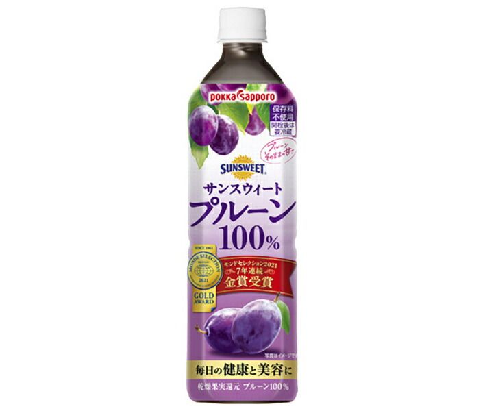 ポッカサッポロ サンスウィート プルーン 900mlペットボトル×12本入× 2ケース ｜ 果実飲料 プルーン