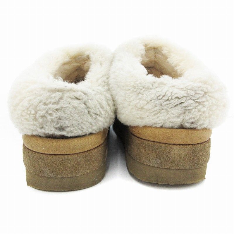 超美品⭐︎UGG ムートンサンダル　ベージュ　24cm 楽天市場】ugg サンダル レディース 好評 スリッパ ファー アグ