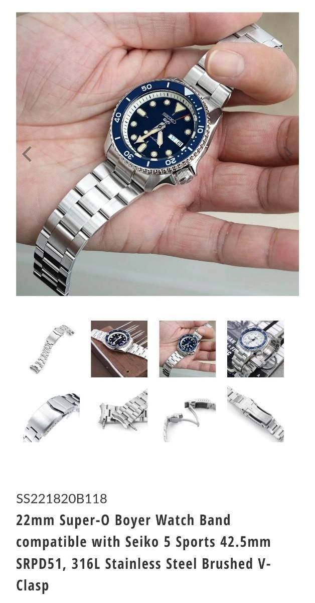 【Bunjang商品韓国直送】ストラップコード SEIKO(セイコー) srpd ブレスレット