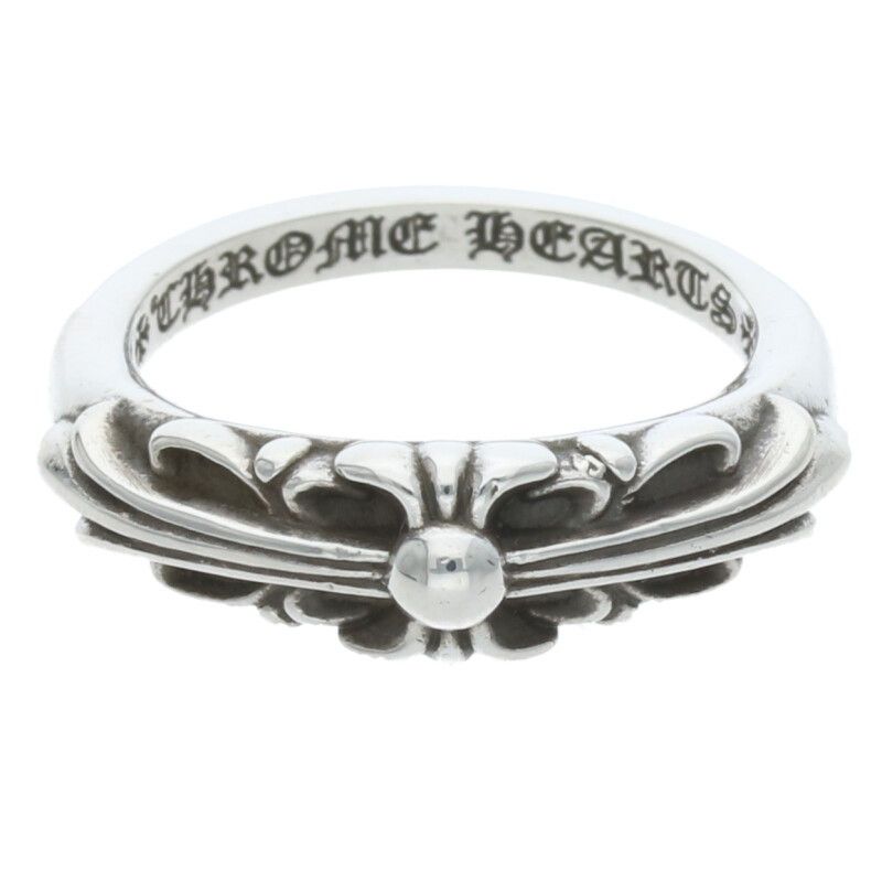 クロムハーツ BABY CLASSIC|ベイビークラシックフローラルクロス シルバーリング メンズ 13号 WWW_NOITHATQUANGTHANH_NET