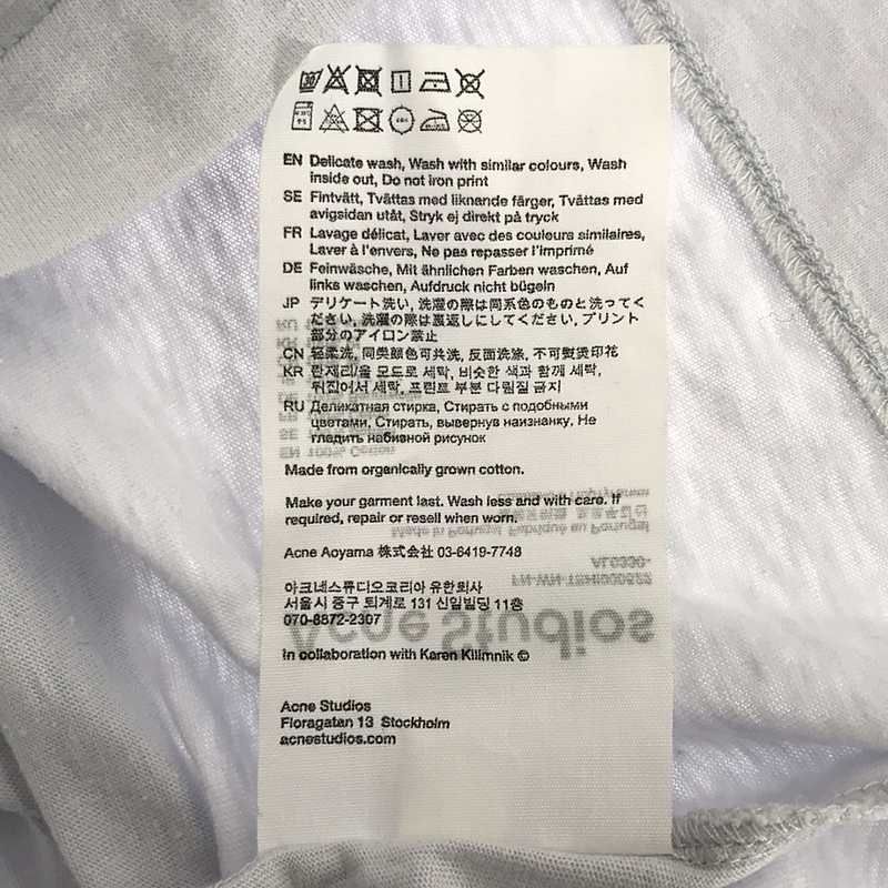 Acne Studios / アクネストゥディオズ | × Karen Kilimnik カレンキリムニックコラボ オーバーサイズ プリントTシャツ | XS | ライトブルー | レディース Acne Studios / アクネストゥディオズ | × Karen Kilimnik カレン