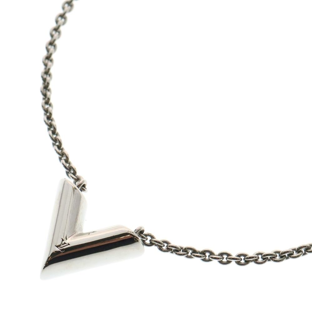 美品　LOUIS VUITTON エセンシャルV_SLV M63197 ルイヴィトン ネックレス・エセンシャルV シルバー M63197