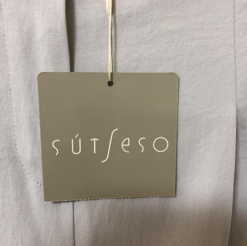sutseso（スチェッソ）さらさら 8分丈ワイドパンツ グレー - メルカリ