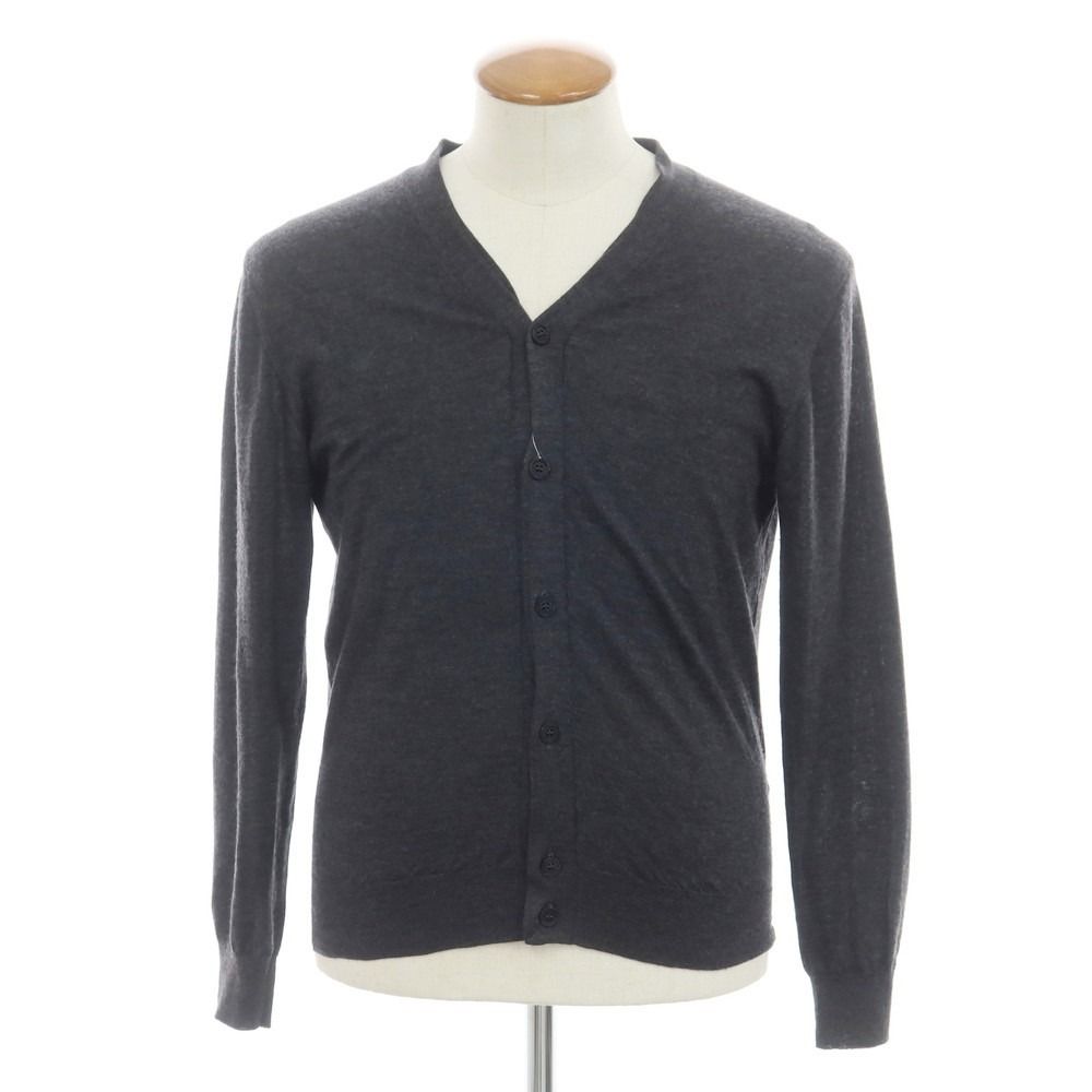 クルチアーニCruciani カシミヤシルク カーディガン 48M 黒 ブラック