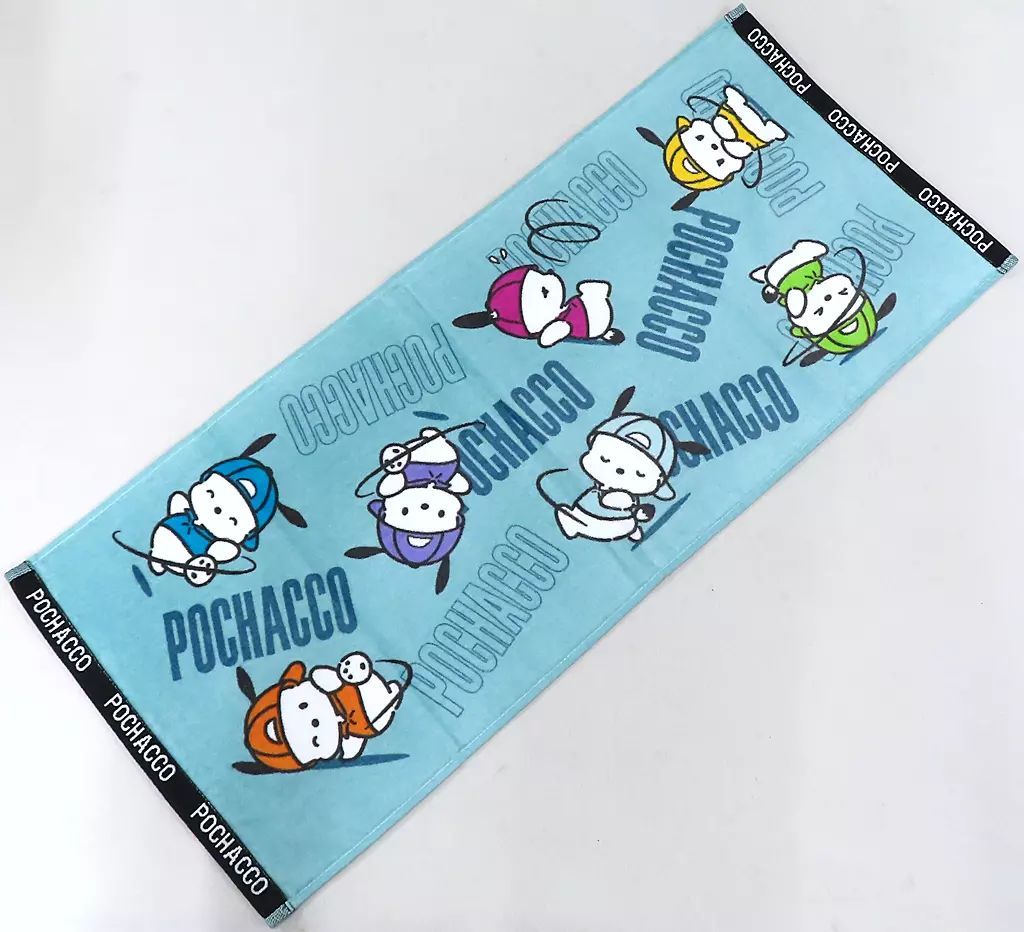 ポチャッコ　当たりくじ　タオル 中古】タオル・手ぬぐい 9.ポチャッコ フェイスタオル 青 「サンリオ