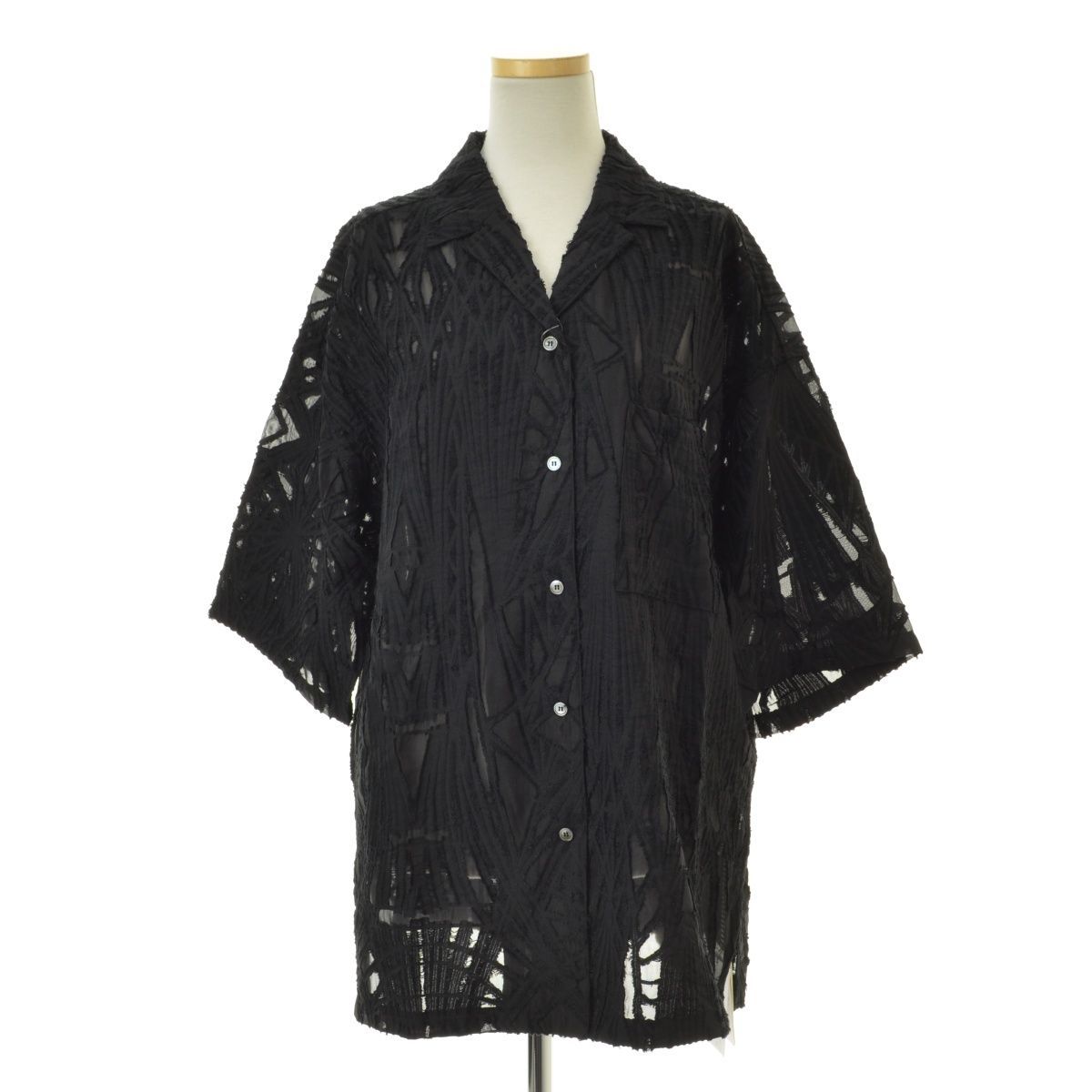 大きな取引 CITYSHOP スルージョーゼットシャツ SHIRTS JQ THROUGH トップス