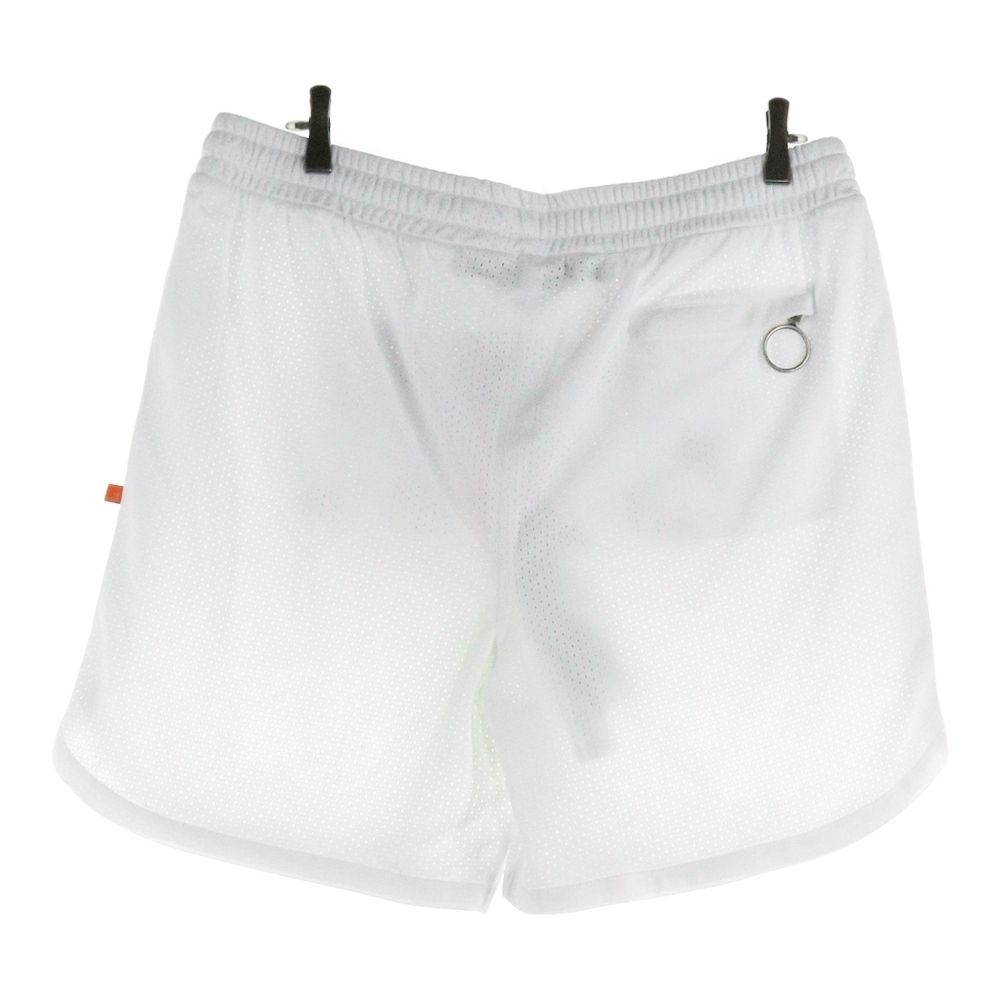 未使用品　ベージュクリーム色プリント　OFF ハーフパンツ オフホワイト OFF-WHITE (オフホワイト) 20SS Mesh Shorts メッシュショーツ
