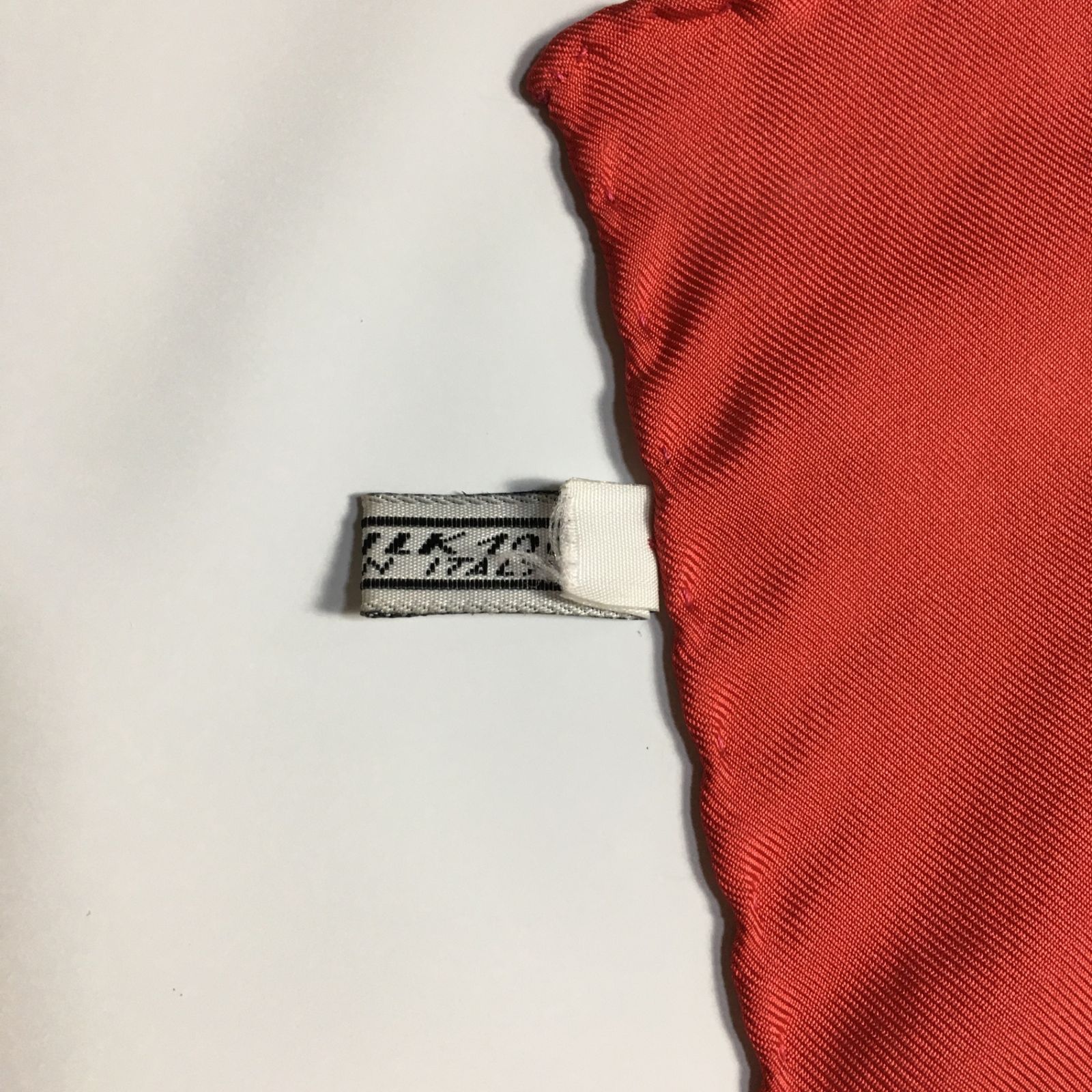 2508-265｜美品｜セリーヌ スカーフ レッド ホースビット タグ