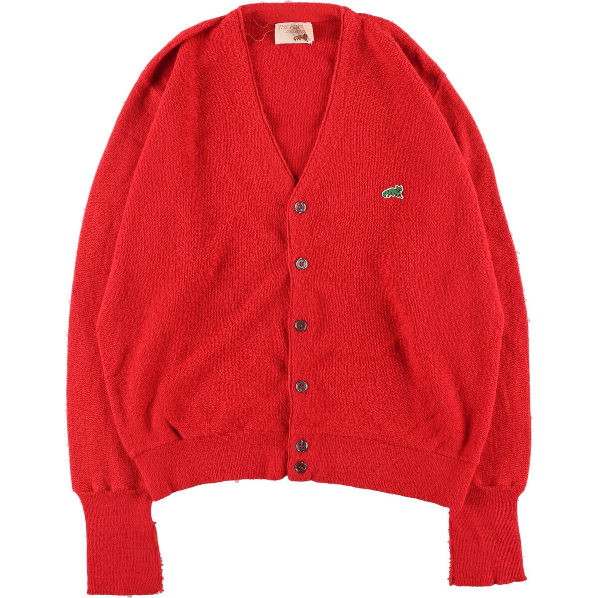 USA製The FOX Sweater アクリルニットカーディガン/古着カートコバーン 