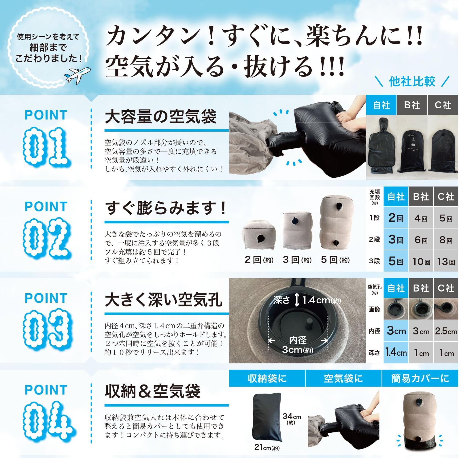 足枕 足置き