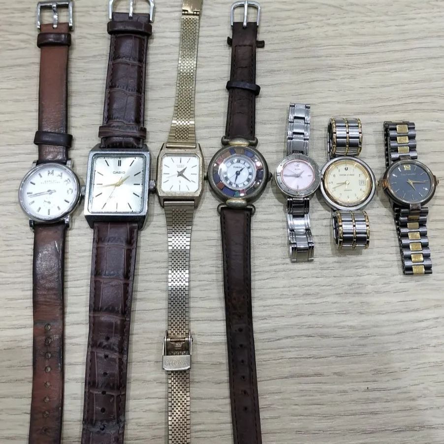 時計まとめ売ります おまとめジャンク時計7点まとめ ジャンク腕時計7本まとめ売り