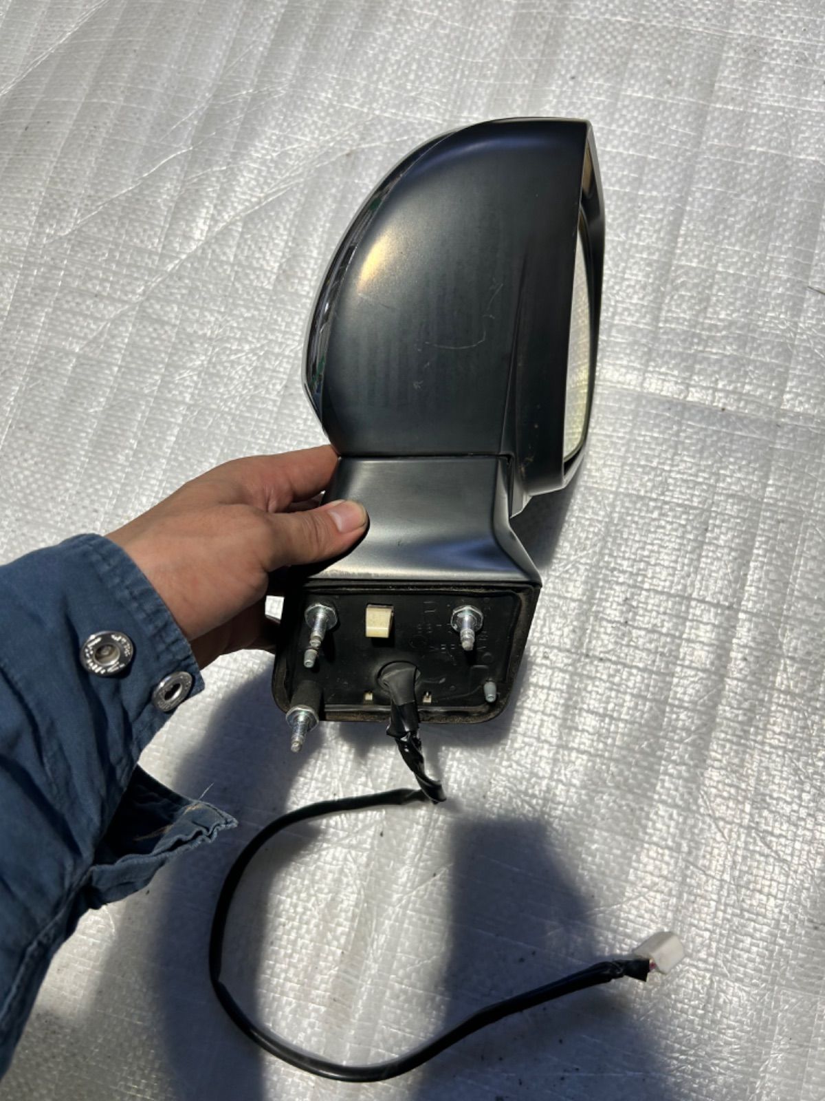 トヨタ VOXY ZRR70 ドアミラー 黒 左右セット ヴォクシ−70