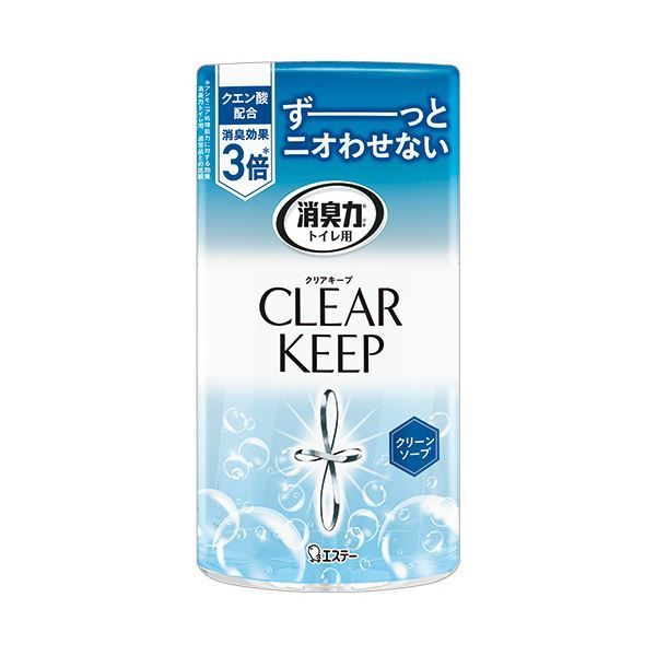 （まとめ） エステートイレの消臭力 CLEAR KEEP クリーンソープ 400mL 1セット（3個） 【×5セット】