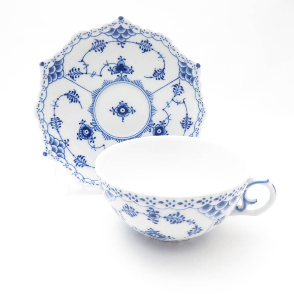 美品 ROYAL COPENHAGEN ロイヤルコペンハーゲン ブルーフルーテッド  