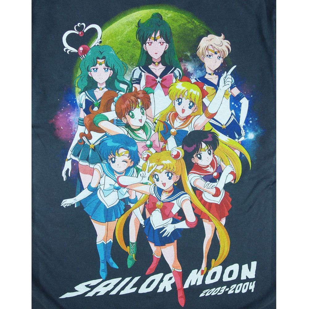 260☆美少女戦士 セーラームーン Tシャツ USA製 アニメ ブラック