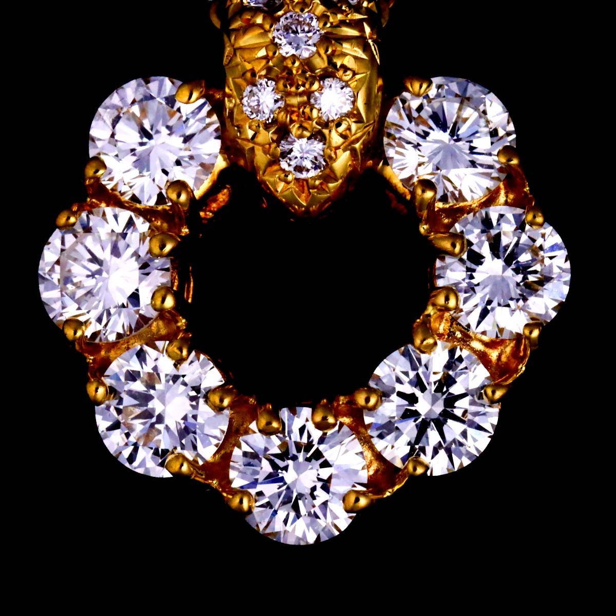 タサキ TASAKI ダイヤ 1.27ct ネックレス 42cm K18 YG 750 パール 田崎  