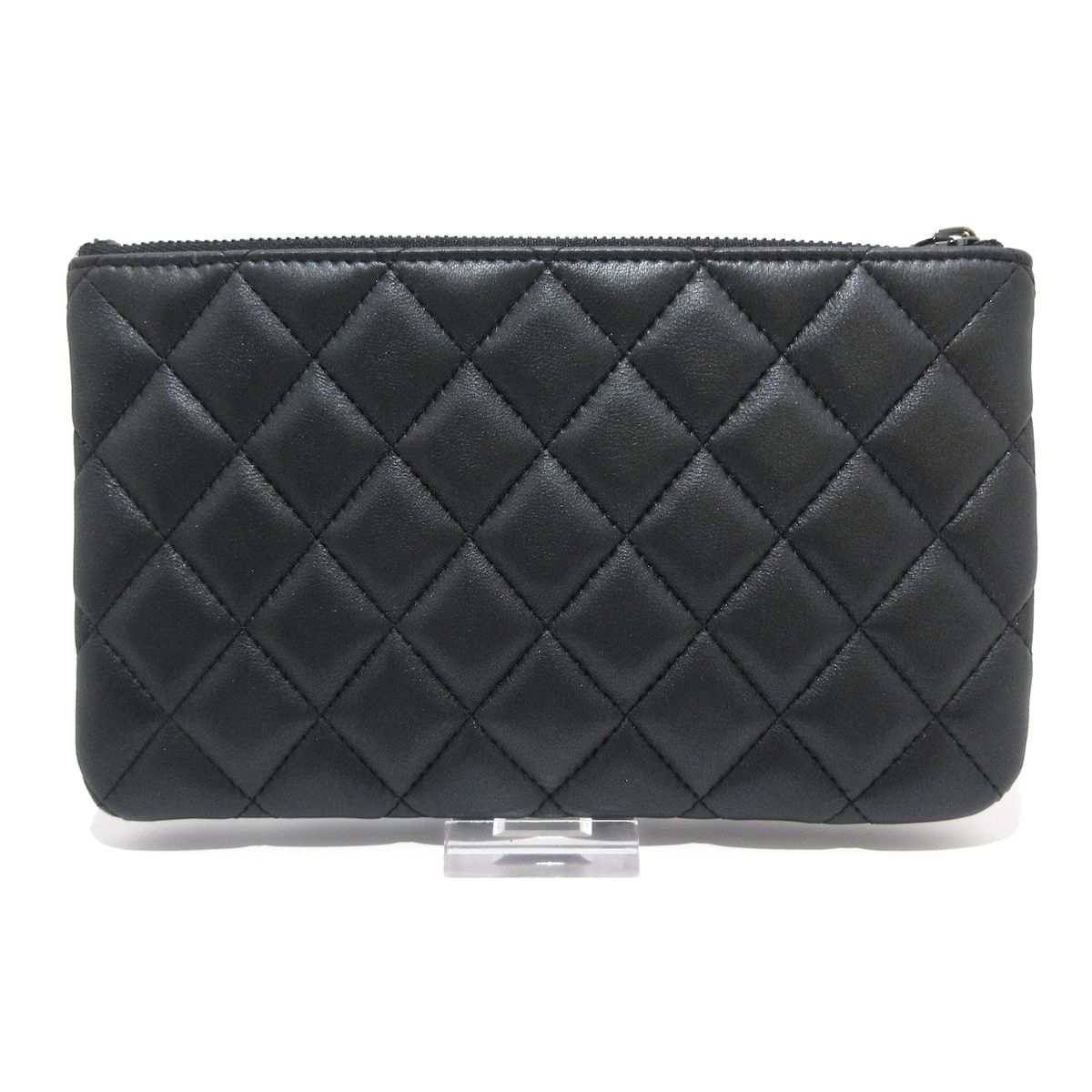 CHANEL(シャネル) ポーチ マトラッセ AP1071 黒 ブラック金具 CHANEL(シャネル) ポーチ マトラッセ AP1071 黒 ブラック金具