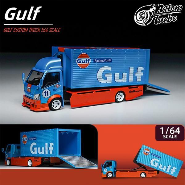 1/64 Micro Turbo 日野 300 Series II Wing Custom Truck Gulf 