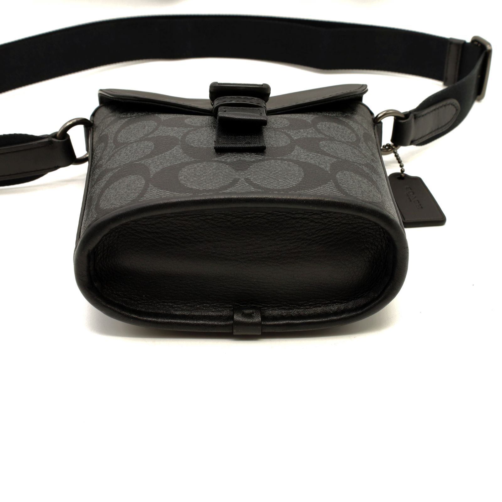 美品 COACH コーチ メンズ ショルダーバッグ トラック スモール
