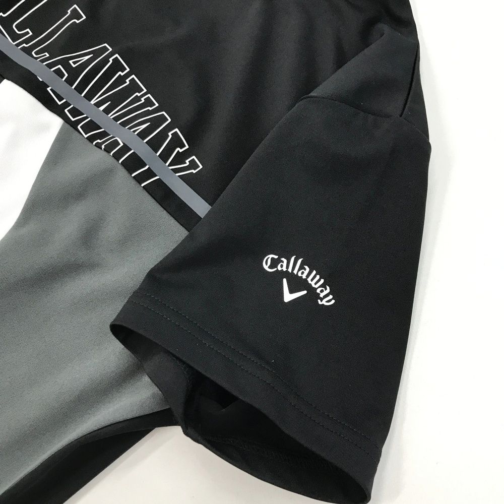 サイズ：M CALLAWAY キャロウェイ  ハイネック 半袖ワンピース  ブラック系 [240101498663] ゴルフウェア レディース ストスト サイズ：M CALLAWAY キャロウェイ ハイネック 半袖ワンピース