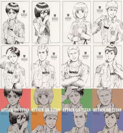 中古】ポストカード 集合 WIT STUDIO 描き下ろしポストカード