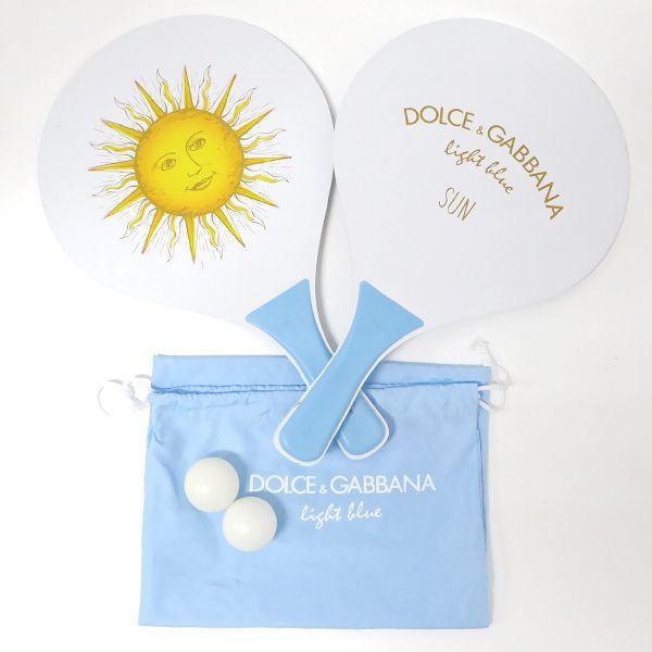 DOLCE&GABBANA ビーチラケットセット ボール2個付 ノベルティ ドルガバ 