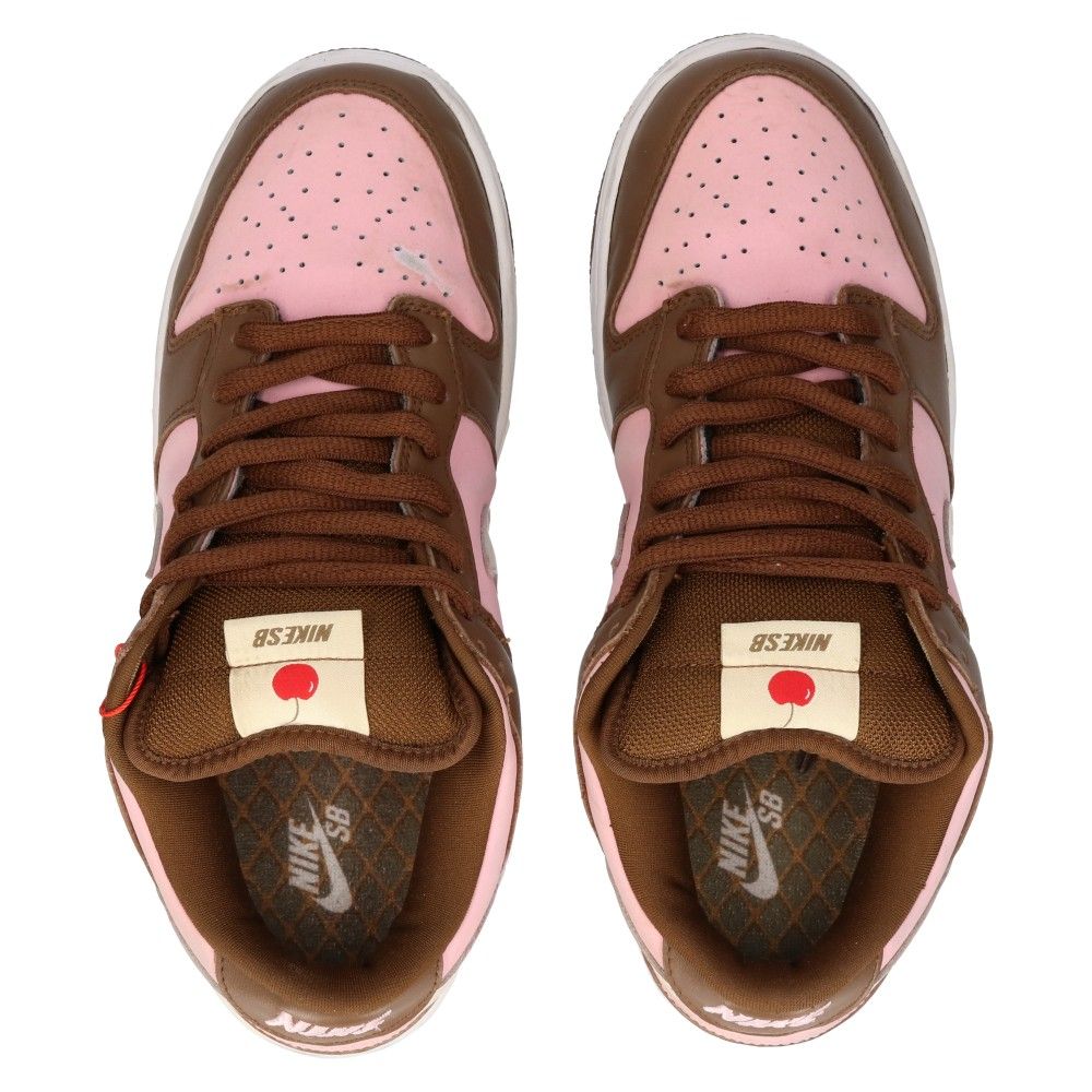 NIKE SB ナイキエスビー DUNK LOW PRO SB STUSSY CHERRY 304292-671 ステューシー ダンク ロー プロ チェリー ローカットスニーカー US9.5/27.5cm ピンク/ブラウン