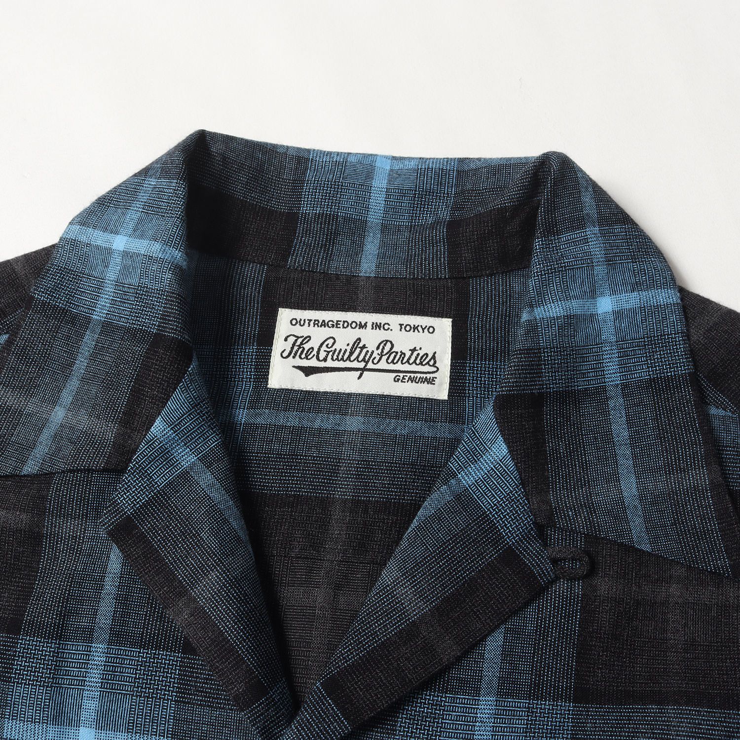 期間限定値下げ！Wacko Maria ワコマリア　チェックシャツ　青黒 WACKO MARIA (ワコマリア) 24FW OMBRE CHECK オンブレ チェック