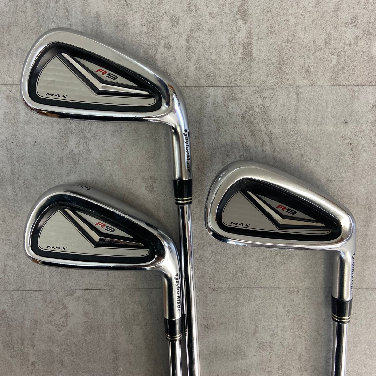 TaylorMade - TaylorMade　テーラーメイド　R9　MAX　マックス　メンズゴルフアイアン6本セット　スチール　S　右利き用　ハーフキャビティ TaylorMade テーラーメイド R9 MAX マックス メンズゴルフ